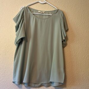Umgee USA light sage blouse. XL.